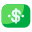 Dollar argent icon