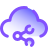 Símbolo de compartilhamento de nuvem icon