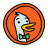 doodle style duckduckgo icon