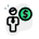 Earning money in dollar money currency domination icon