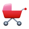 Baby stroller icon