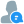 utente in chat icon