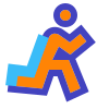 avantgarde style track and field icon