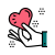 valentine postcard icon