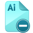 cut ai file icon