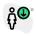 Downloading the list of businesswoman database from online server icon