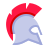 color style greek helmet icon
