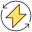 Panneau de triangle d&#39;énergie icon