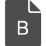 B File icon