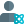 Atom with human Avatar isolated on a white background icon