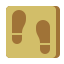 左足迹 icon
