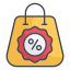 Shopping Bag Discount icon