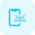 Smartphone with Android operating system technology layout icon