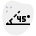 45 grad winkel icon