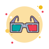 Lunettes 3D icon