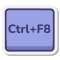 tecla ctrl-mais-f8 icon