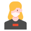 girl in mask icon