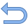U - образная стрелка влево icon