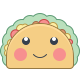 office l style kawaii taco icon