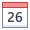 Calendrier 26 icon