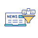 encuentre una fuente de noticias confiable icon