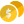 Dollar coin symbol isolated on a white background icon