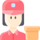 delivery woman icon