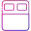 double bed icon