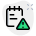 Corrupted notes or file in digital computer format icon