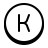 Cerchiato K icon