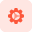 Cog wheel for application and computer management icon