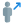 moving in direction north east direction icon