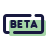 pulsante beta icon