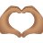 Herz-Hände-mittlerer-Hautton-Emoji icon
