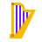 color glass style 하프 icon