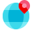 color glass style weltweiter standort icon