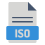 расширение внешнего-iso-файла-файла-fauzidea-плоская-fauzidea icon