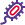 bacteria with a tail worm isolated on a white background icon