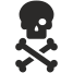 esterno-teschio-con-ossa-morte-altri-in-motus-design icon