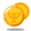 arcade style 하누카을 gelt icon