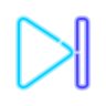 neon style ende icon