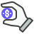 hold coin icon