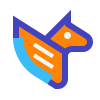 avantgarde style pegasus icon