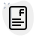 F grade to a exam result certificate icon