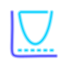 neon style minimum value icon