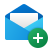 Ajouter une enveloppe ouverte icon