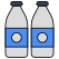 milk bottles icon