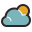 曇り時々晴れ icon