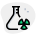 带有化学研究和开发科学绿色塔尔复兴的外部锥形烧瓶 icon