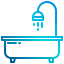 Dusche und Badewanne icon